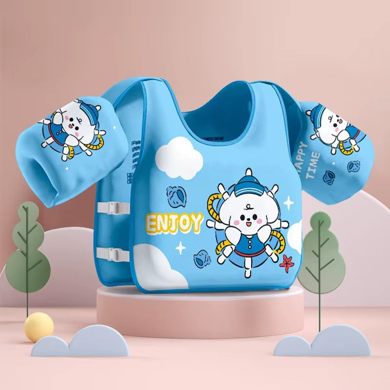 Baby Swim Vest Child Buoyancy Vest Swimming Ring Tube for Kid Swimming Arm Ring Swim Pool Float Water Play Equipment