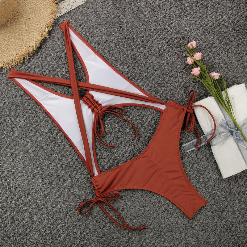 Strap One Piece Swimsuit