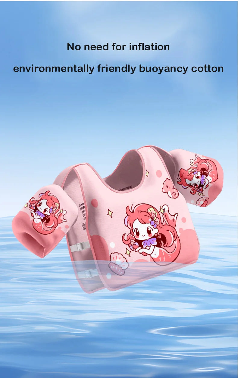Baby Swim Vest – Kids' Buoyancy Float with Arm Rings for Pool & Water Play