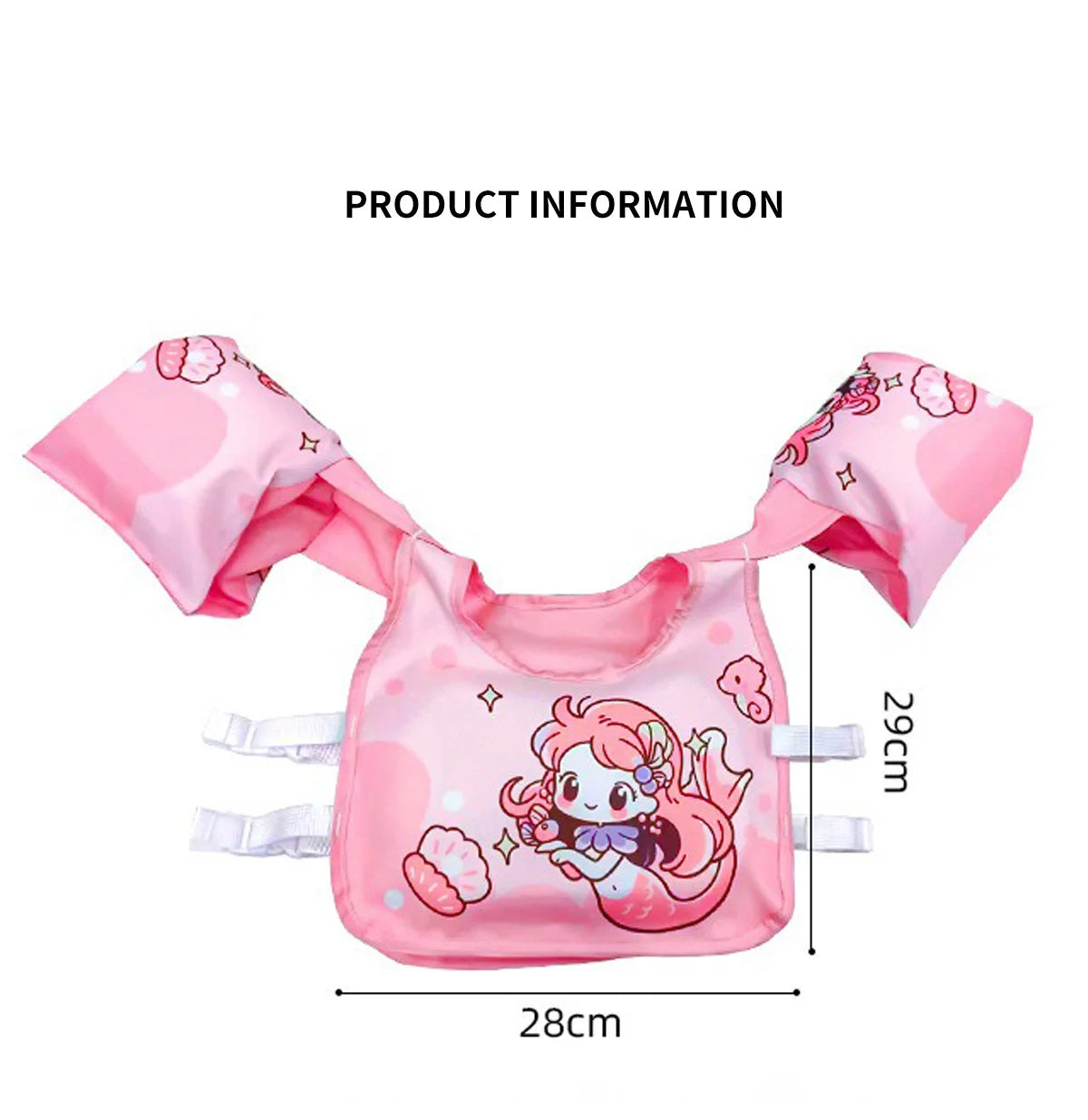 Baby Swim Vest – Kids' Buoyancy Float with Arm Rings for Pool & Water Play