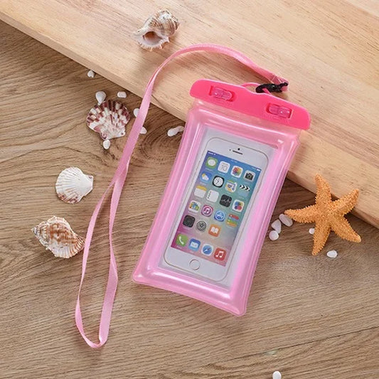 Universal Airbag Floating Swimming Bag Waterproof Touchscreen Phone Pouch Swim Underwater Mobilephone Case for Iphone 6 7 8 Plus